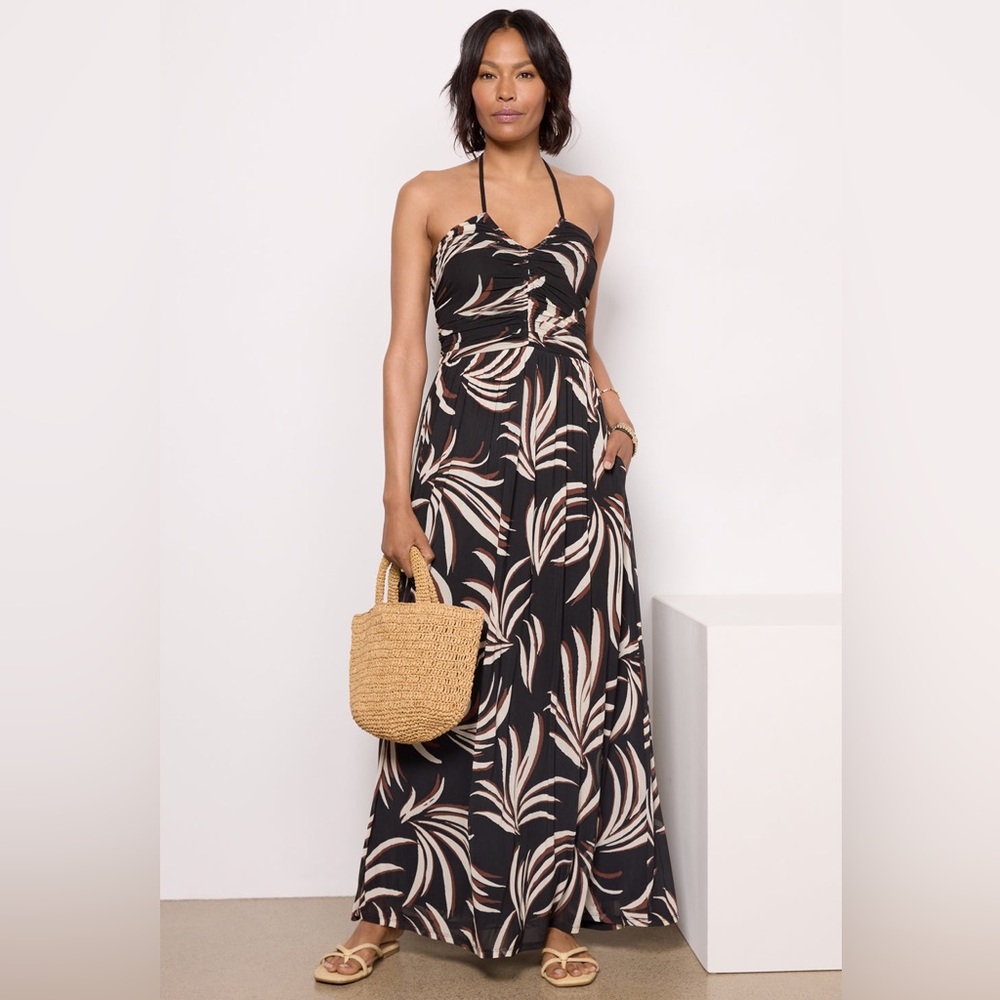 Evereve Noa Dress - black maxi dress